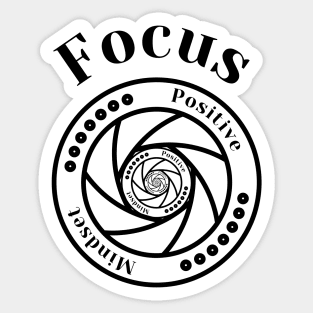 Focus Black Illusion Design Sticker